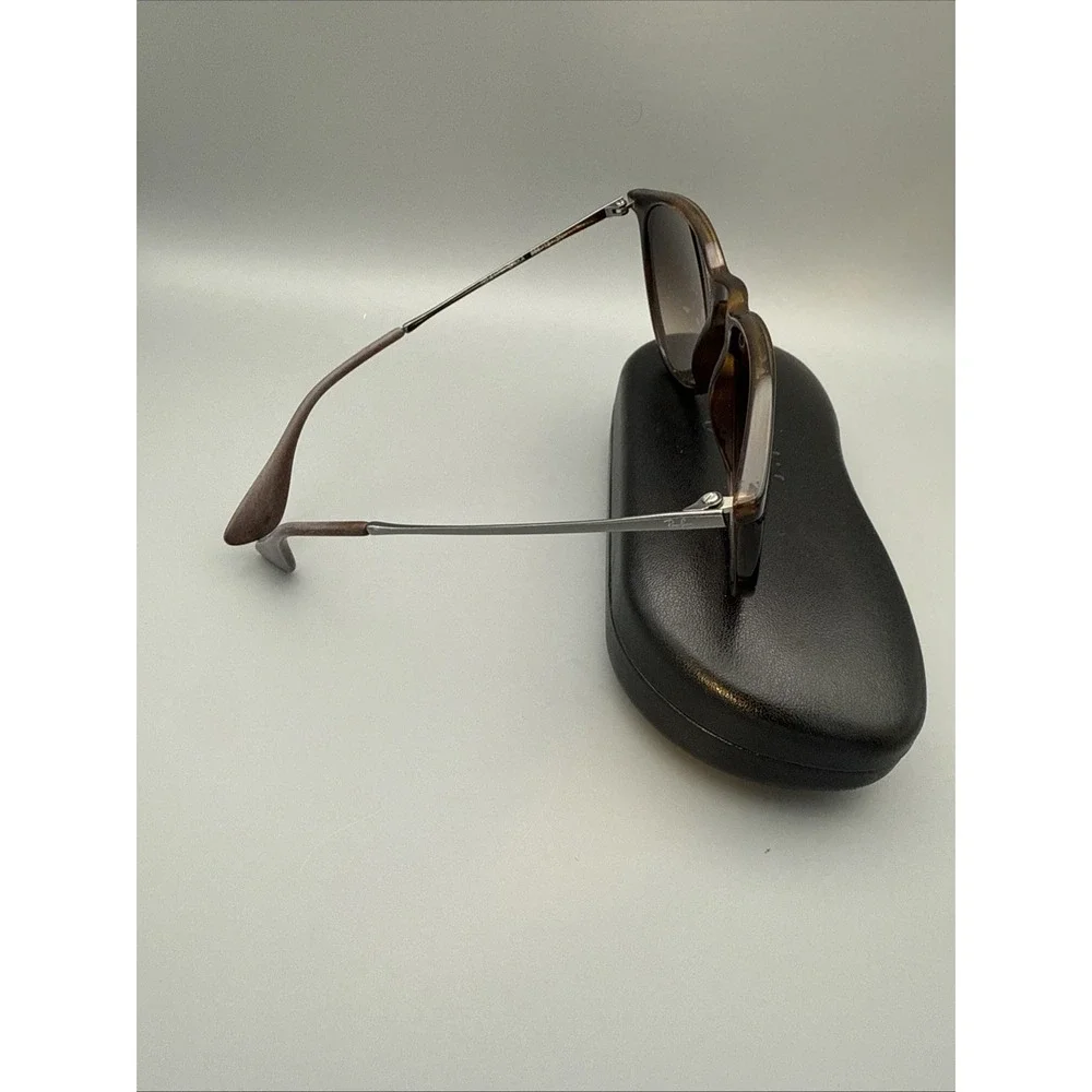 Ray-Ban Erika RB4171 Polarized Tortoise Brown Sunglasses 865/13 Brown Lens &Case